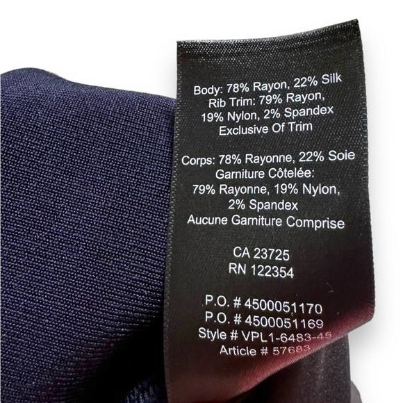 BABATON | Silk Velvet Timothy Pant Joggers in Royal Navy Size L EUC - Picture 8 of 8